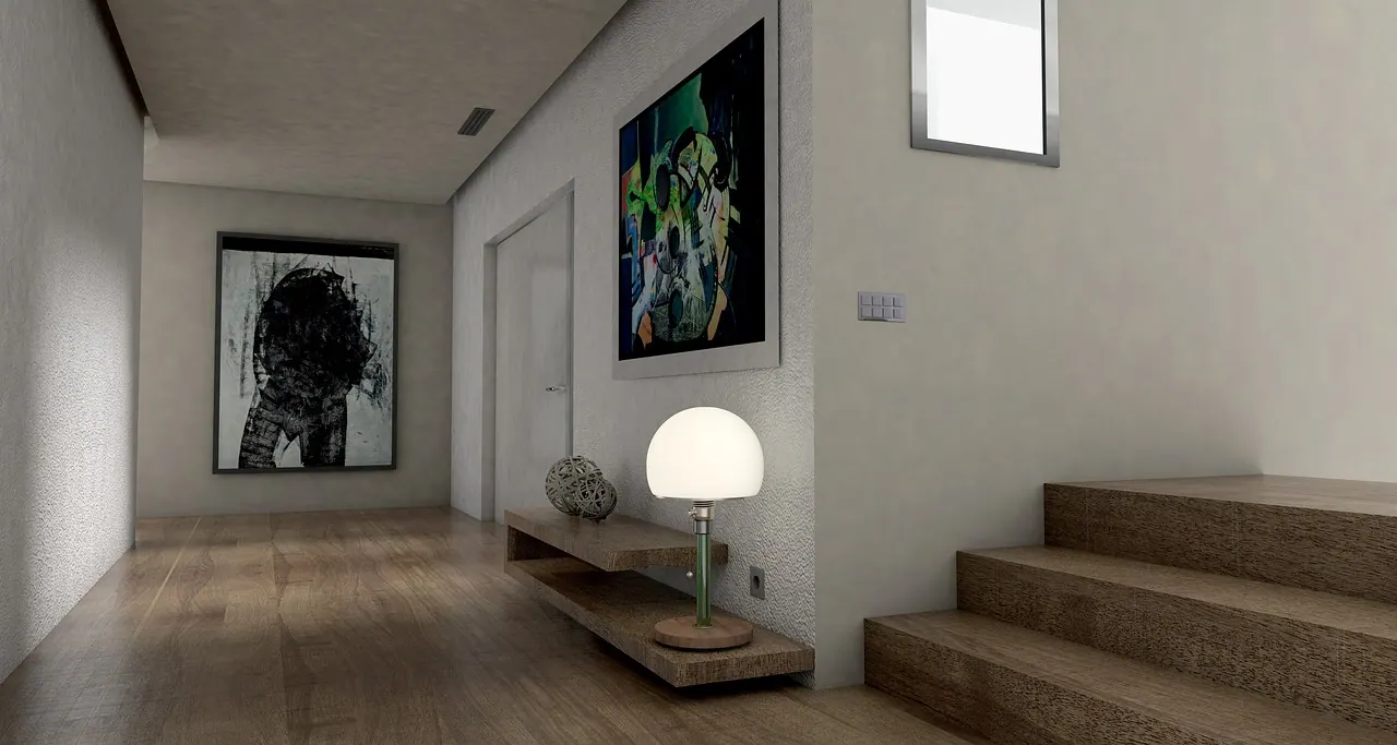 hallway, corridor, entrance, entrance hall, light space, gallery, living room, apartment, graphic, rendering, architecture, 3d visualization, real estate, 3d, architecture visualiz