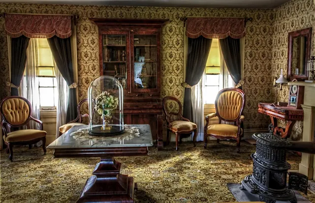 living room, victorian, historic, vintage, interior, old, retro, antique, history, historical, interior design, interior decoration, furniture, home furniture, living room, living 