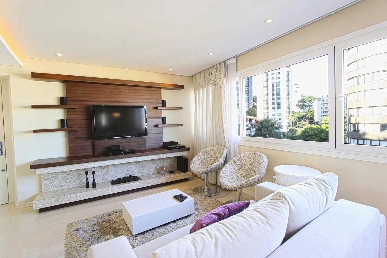 living room, decoration, couch, apartment, modern apartment, salon, modern decor, tv set, white sofa, city apartment, living room, living room, living room, living room, apartment, apartment, apartment, salon, salon, salon, salon, salon, tv set. Small room upgrades: a five-factor test before you buy